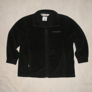 Columbia Black Fleece Jacket Youth Size 6/7